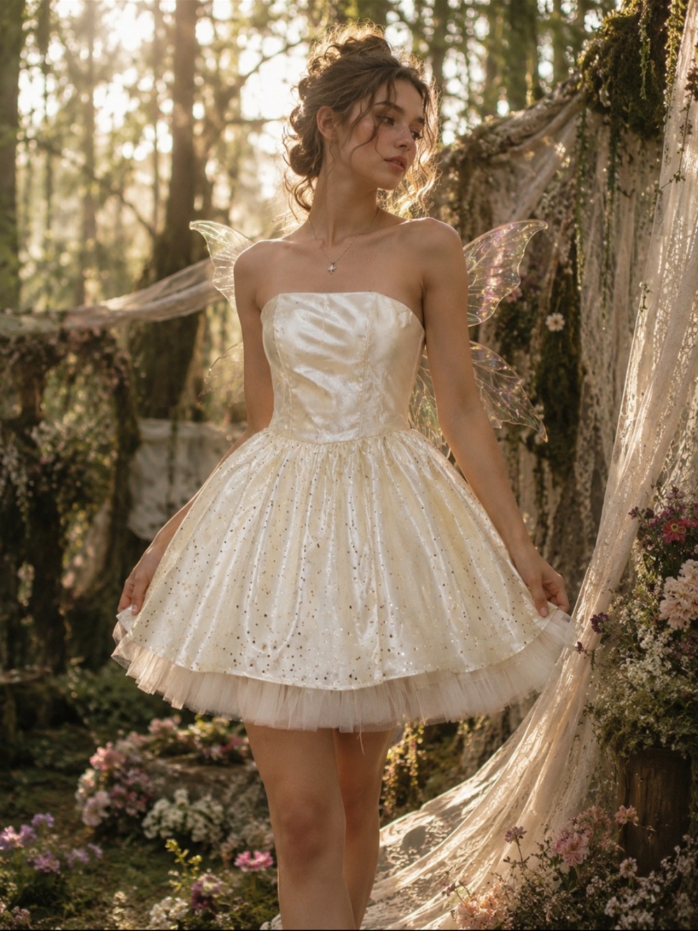 Vintage Jessica McClintock for Gunne Sax Strapless dress